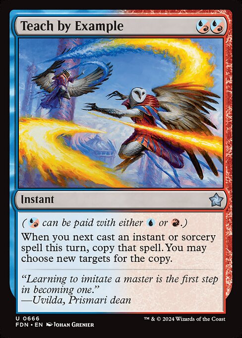 Teach by Example highlighted card art
