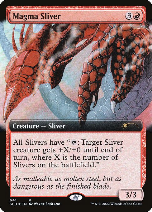 Magma Sliver highlighted card art
