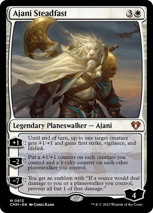 Ajani Steadfast from Commander Masters