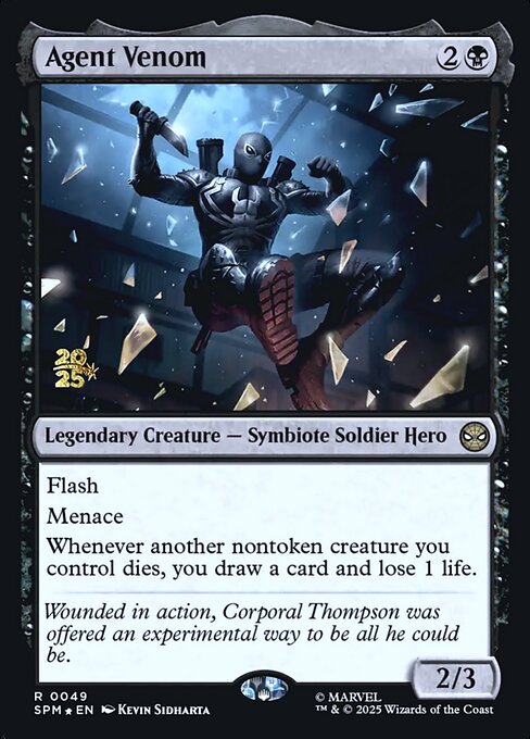 Agent Venom highlighted card art