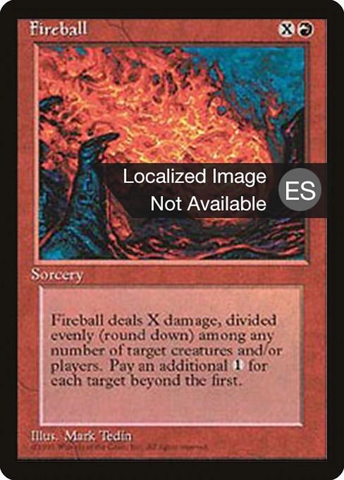 Fireball from Fourth Edition Foreign Black Border