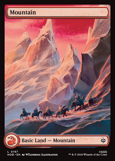 Mountain highlighted card art