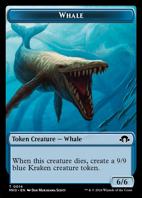 Whale highlighted card art
