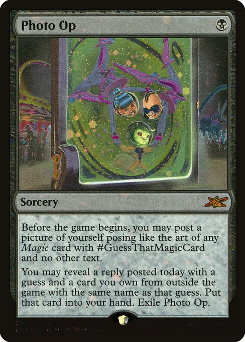 Photo Op highlighted card art