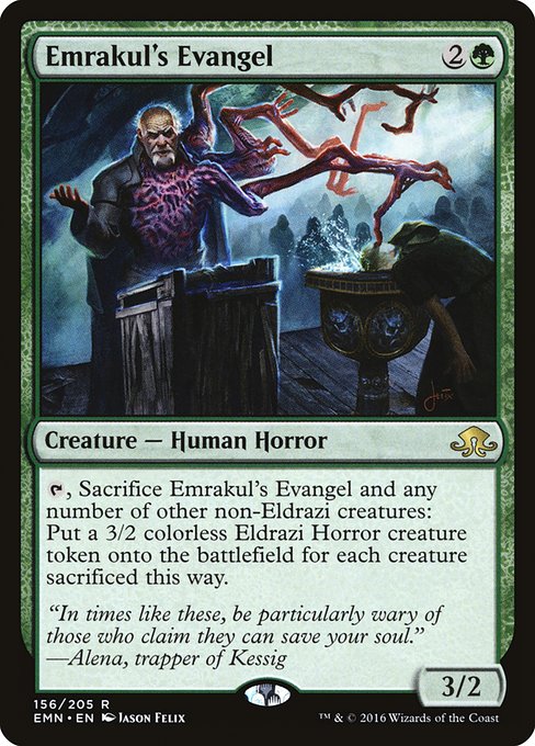 Emrakul's Evangel highlighted card art