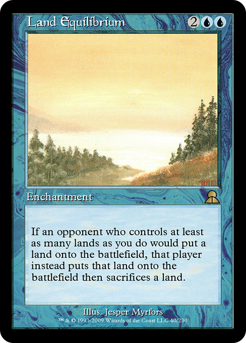 Land Equilibrium highlighted card art