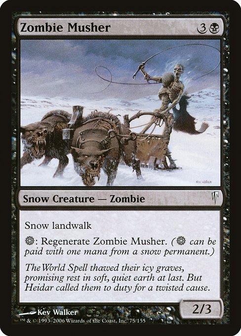 Zombie Musher highlighted card art