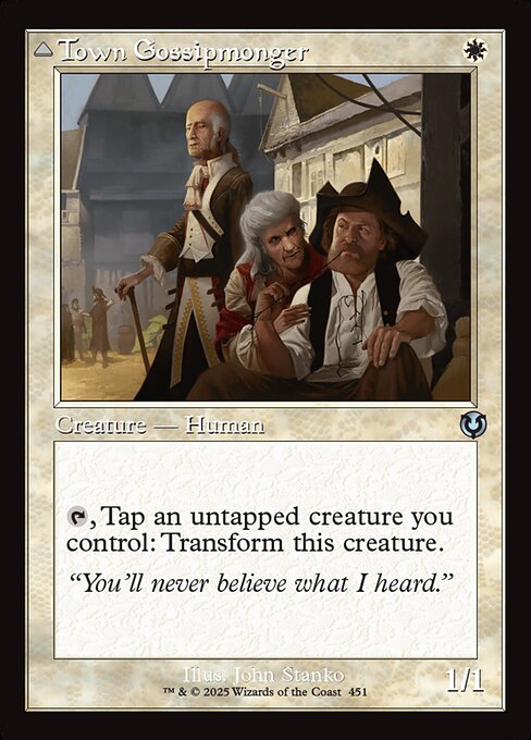 Town Gossipmonger // Incited Rabble from Innistrad Remastered