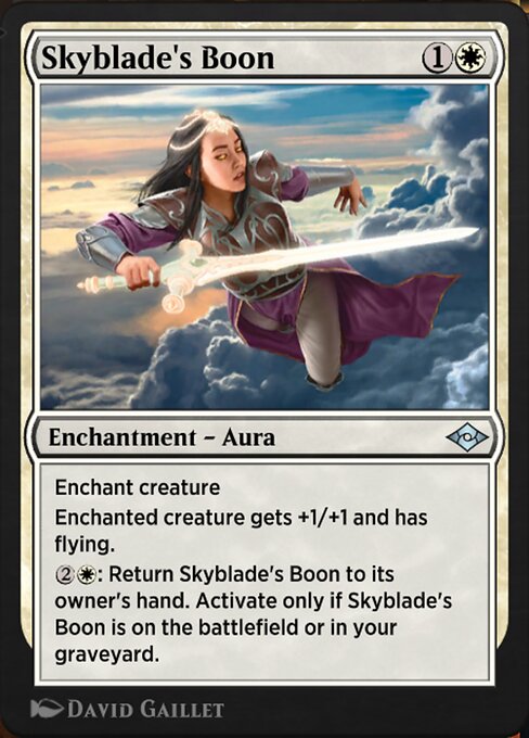 Skyblade's Boon highlighted card art