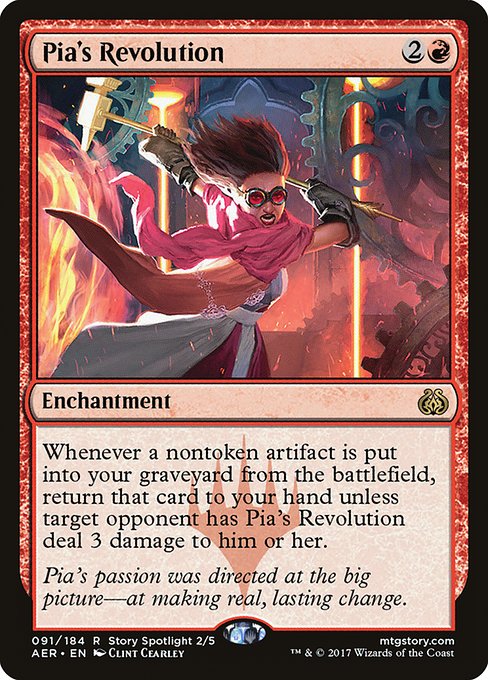 Pia's Revolution highlighted card art