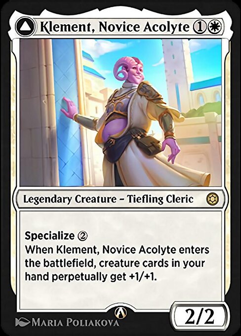 Klement, Novice Acolyte highlighted card art