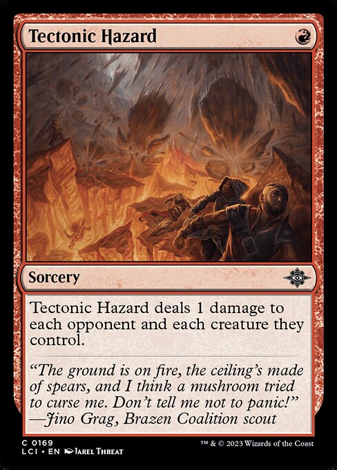 Tectonic Hazard highlighted card art