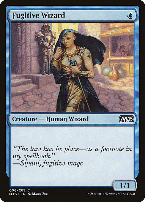 Fugitive Wizard highlighted card art
