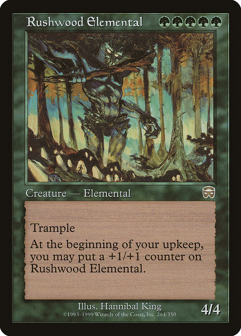 Rushwood Elemental highlighted card art