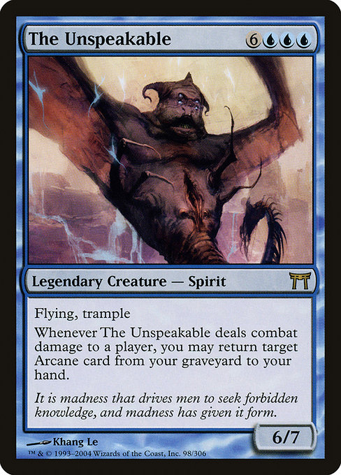 The Unspeakable from Champions of Kamigawa