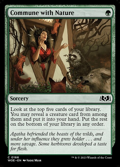 Commune with Nature highlighted card art