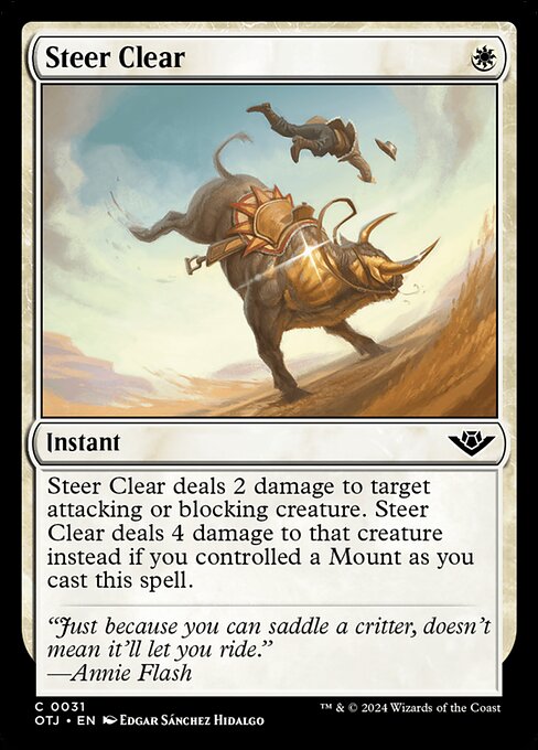 Steer Clear highlighted card art
