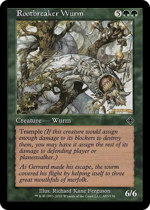 Rootbreaker Wurm from Magic Online Theme Decks
