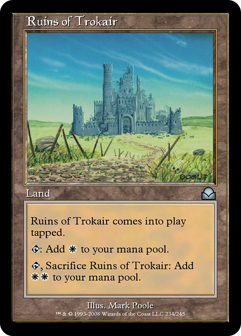 Ruins of Trokair highlighted card art