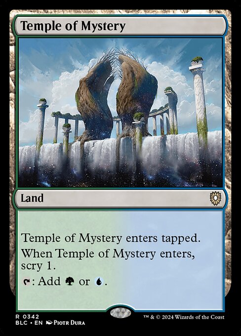 Temple of Mystery from Bloomburrow Commander