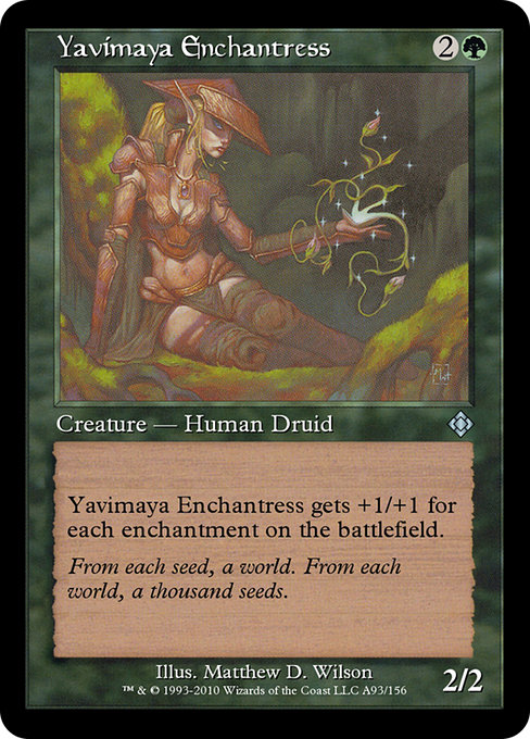 Yavimaya Enchantress from Magic Online Theme Decks