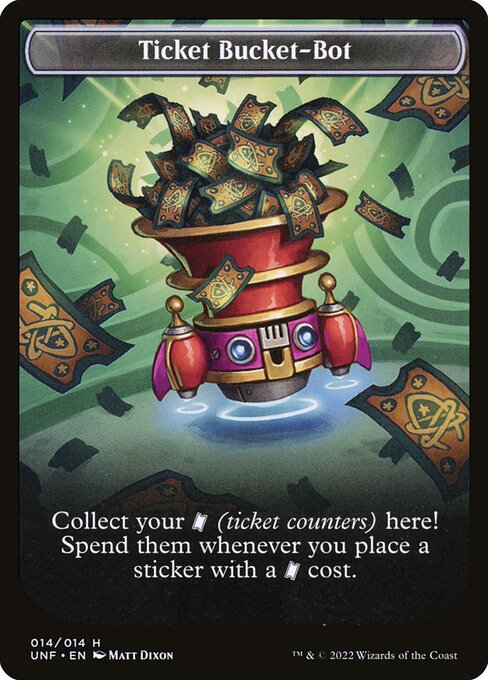 Ticket Bucket-Bot highlighted card art
