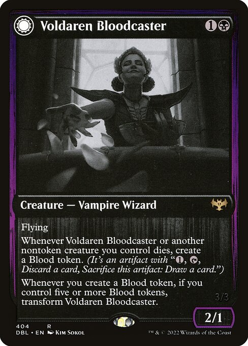 Voldaren Bloodcaster // Bloodbat Summoner from Innistrad: Double Feature
