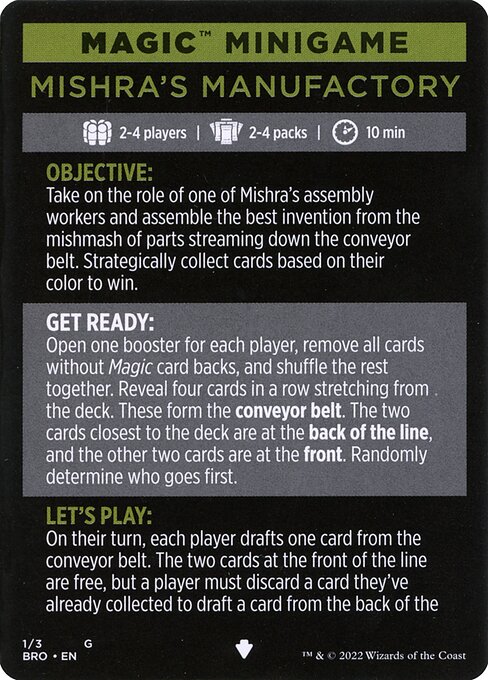 Mishra's Manufactory // Mishra's Manufactory (cont'd) highlighted card art