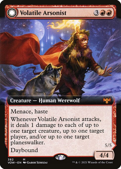 Volatile Arsonist // Dire-Strain Anarchist from Innistrad: Crimson Vow