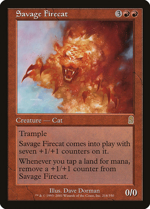 Savage Firecat highlighted card art