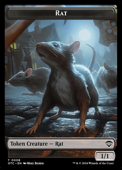 Rat from Outlaws of Thunder Junction Commander Tokens