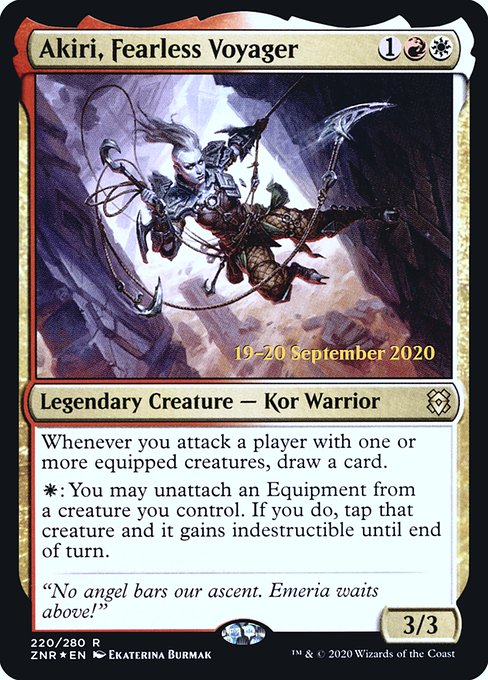 Akiri, Fearless Voyager from Zendikar Rising Promos