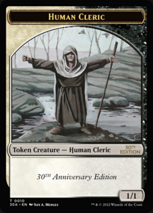 Human Cleric from 30th Anniversary Tokens