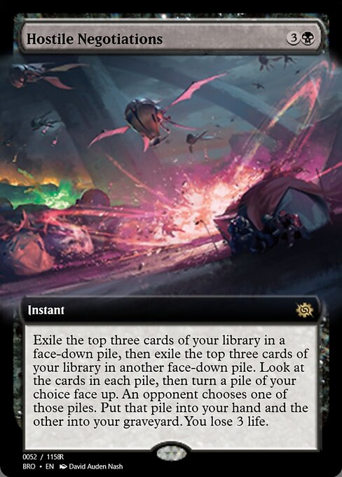 Hostile Negotiations highlighted card art