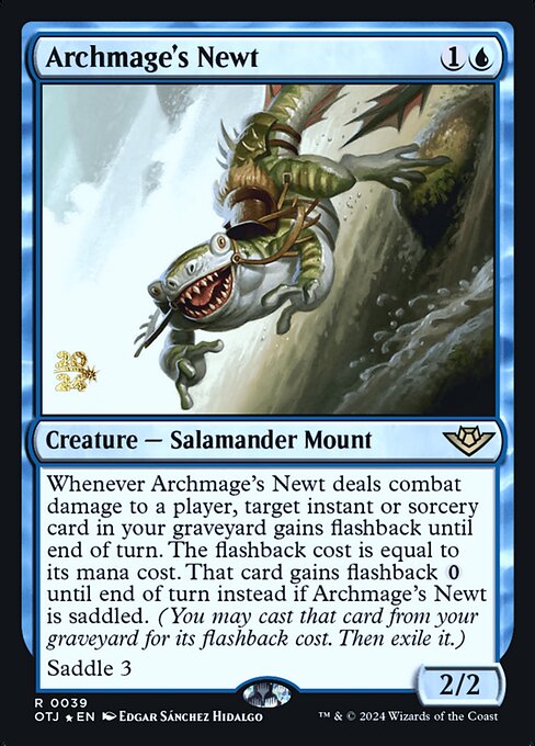 Archmage's Newt from Outlaws of Thunder Junction Promos