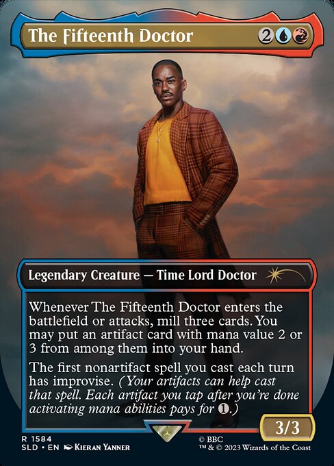 The Fifteenth Doctor highlighted card art