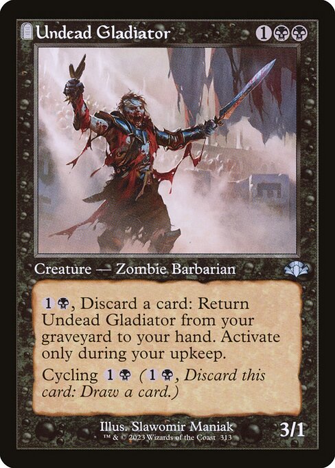 Undead Gladiator highlighted card art