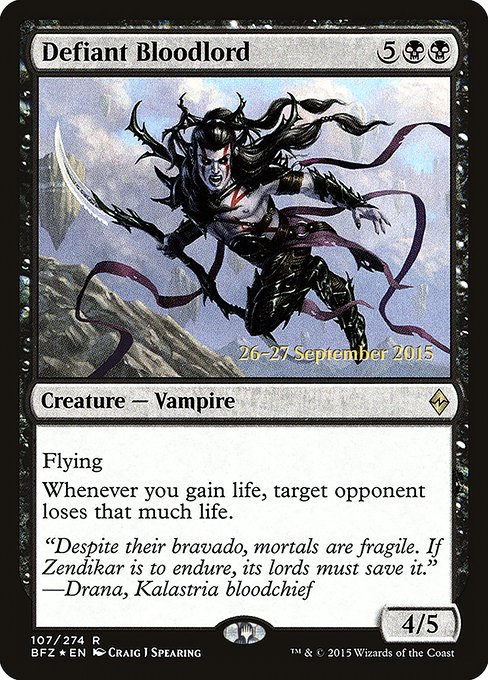 Defiant Bloodlord from Battle for Zendikar Promos