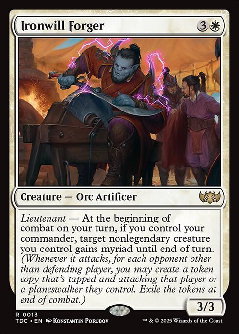 Ironwill Forger from Tarkir: Dragonstorm Commander