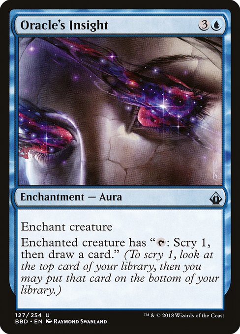 Oracle's Insight highlighted card art