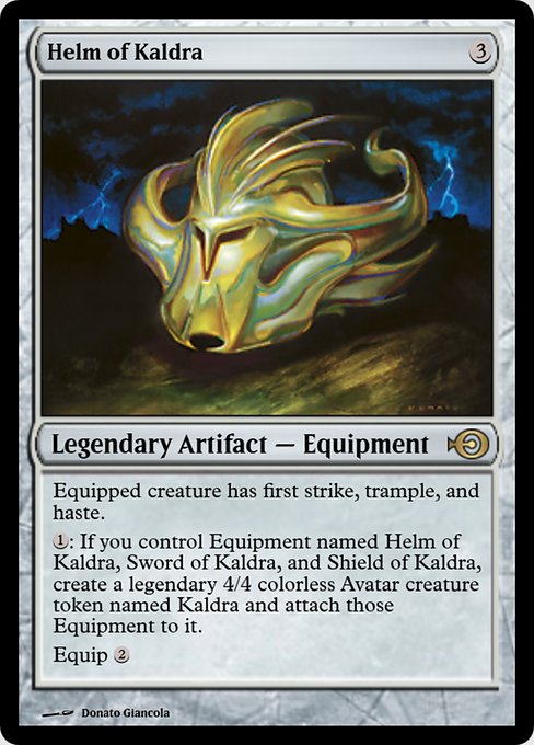 Helm of Kaldra from Magic Online Promos