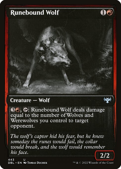 Runebound Wolf from Innistrad: Double Feature