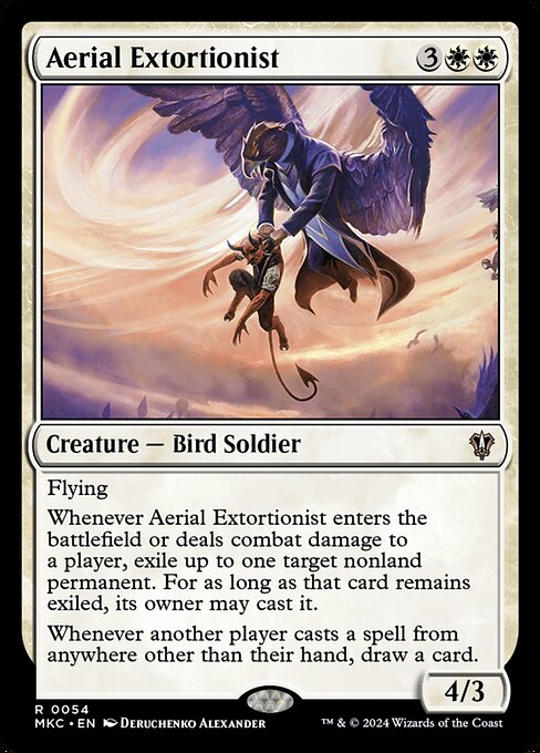 Aerial Extortionist highlighted card art