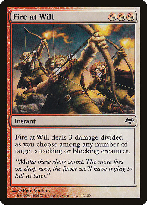 Fire at Will highlighted card art