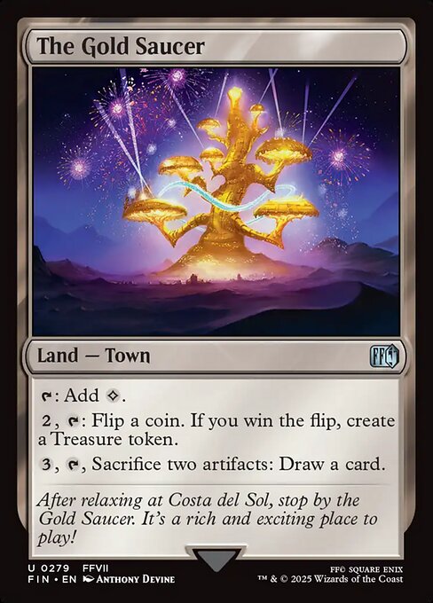 The Gold Saucer highlighted card art