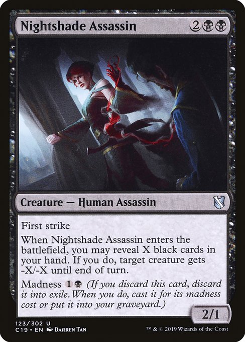 Nightshade Assassin from Commander 2019
