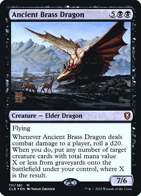 Ancient Brass Dragon from Battle for Baldur's Gate Promos
