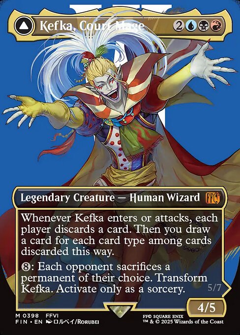 Kefka, Court Mage // Kefka, Ruler of Ruin from Final Fantasy