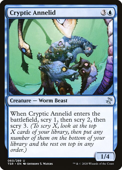 Cryptic Annelid highlighted card art