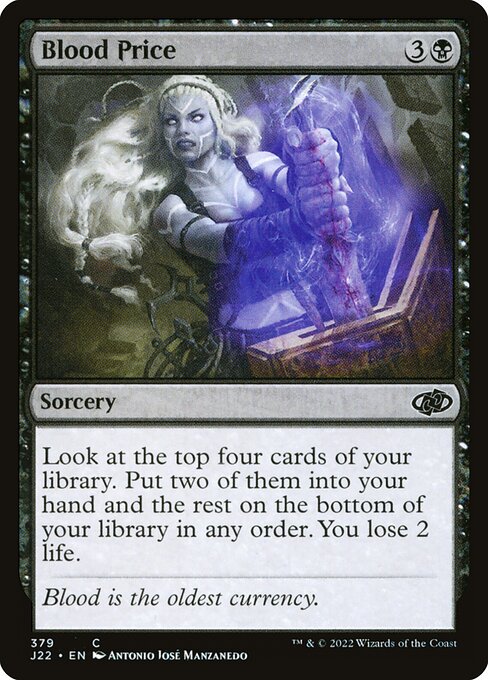 Blood Price highlighted card art